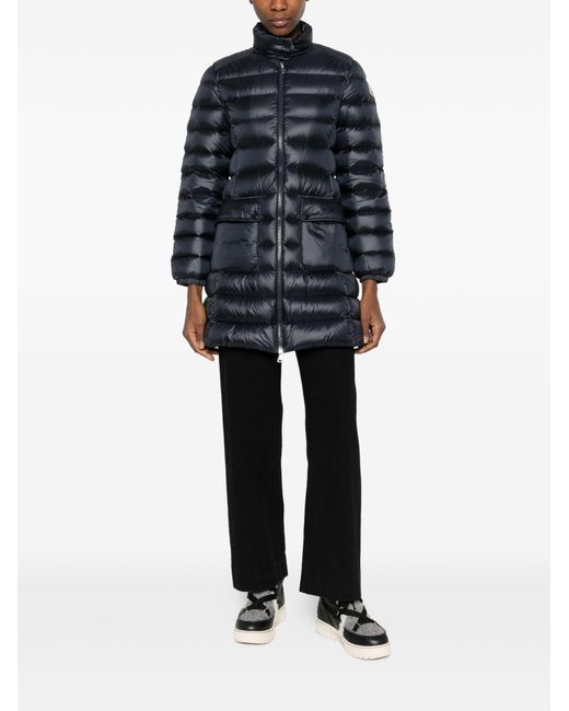 Moncler Blue Genet Long Down Jacket