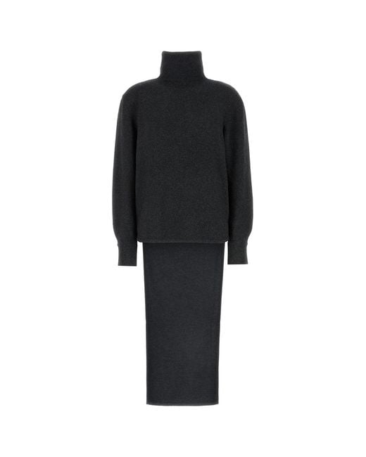 Givenchy Black Long Back High Neck Sweater
