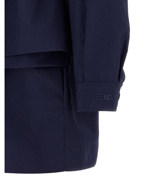 Fendi Blue Saharan Jacket