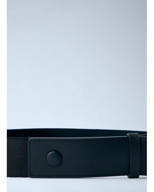 Max Mara Blue Elasticated Webbing Belt
