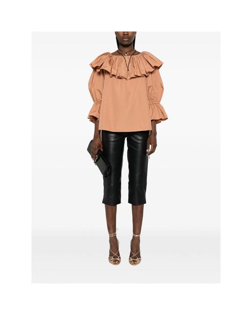 Chloé Brown Chloé Neutrals Tops