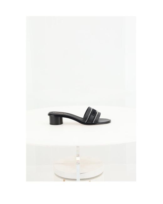 Dior White Dior Slide With Pearls Shoes