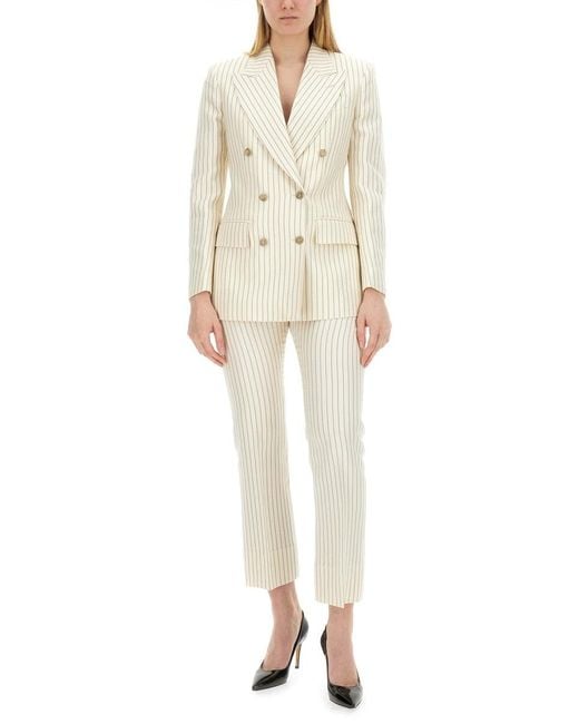 Tom Ford White Double-Breasted Jacket "Wallis