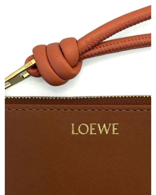 Loewe Brown Knot Leather Card Case