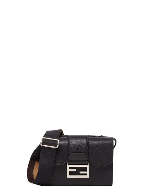 Fendi Black Baguette Double Bag for men