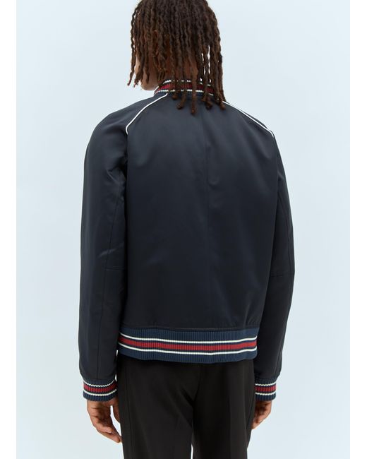 Wales Bonner Blue Marvel Bomber Jacket for men