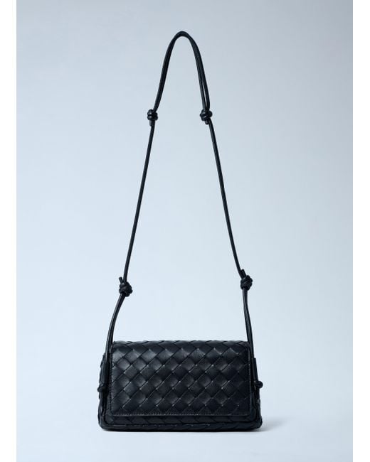 Bottega Veneta Blue Notturno Crossbody Bag