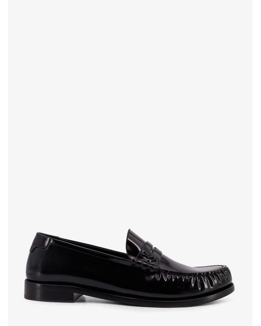 Saint Laurent Men's Black Le Loafer 15 Leather Loafer