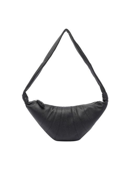 Lemaire Black Medium Croissant Crossbody Bag
