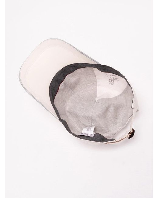 Brunello Cucinelli White Cap for men