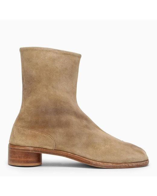 AUTHENTIC Maison Margiela Tabis Suede Split-Toe Ankle Boots - Tan Men’s Size 39 Designer BROWNS Tabi ankle boots | Shop Online | Maison Margiela main image 2
