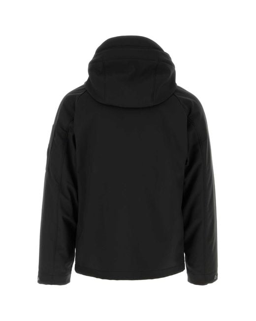 C P Company Black Stretch Polyester Jacket for men