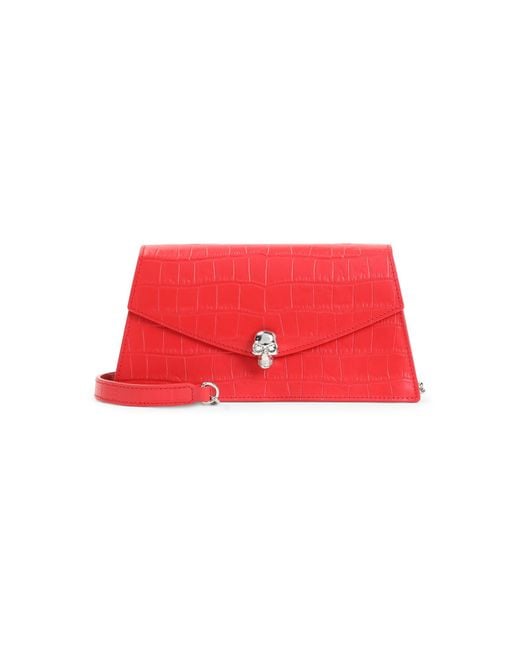 McQueen Red Skull Mini Bag