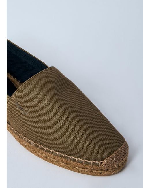 Saint Laurent White Cotton Espadrilles