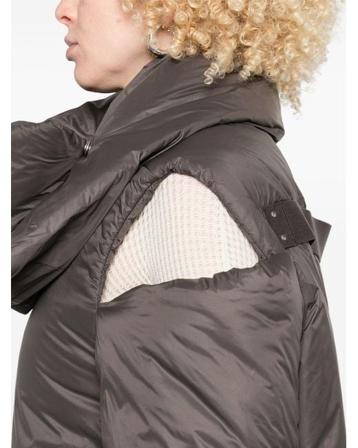 Rick Owens Gray Winter Jackets