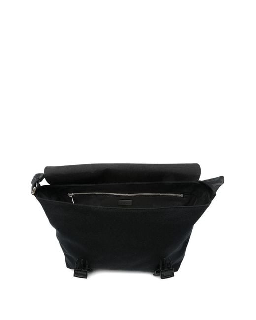 Loewe Black Flex Medium Canvas And Suede Crossbody Bag for men