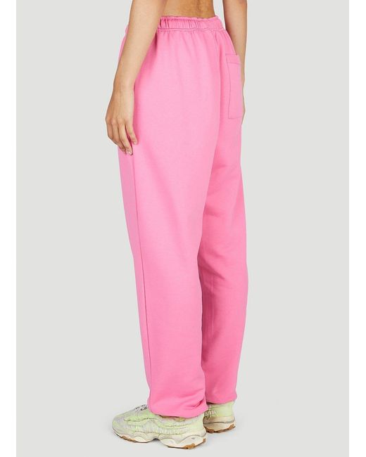 Acne Pink Face Patch Tracksuit Sweatpants