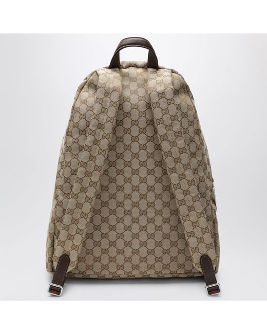 Gucci Brown Large Tag Backpack for men