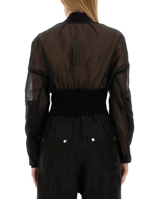 Rick Owens Black Cropped Jacket