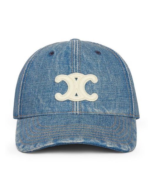 Céline Blue Triomphe Baseball Cap for men