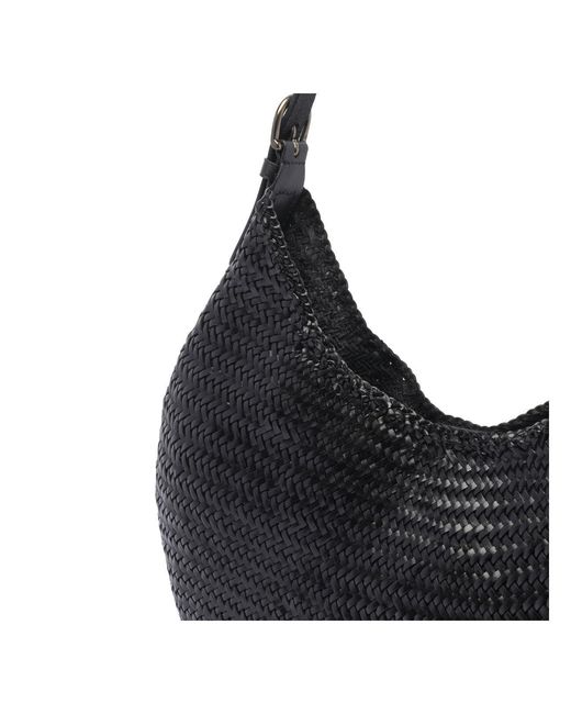 Dragon Diffusion Black Luna Mezza Hobo Bag