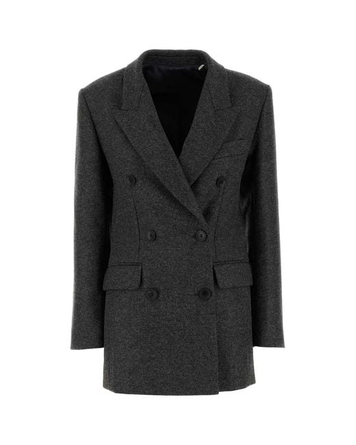 Isabel Marant Black Double-Breasted Jacket
