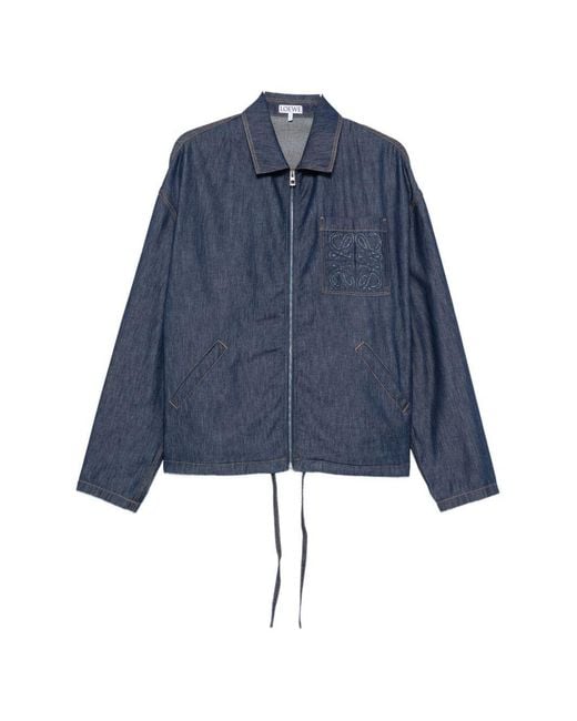 Loewe Blue Denim Zipped Jacket for men