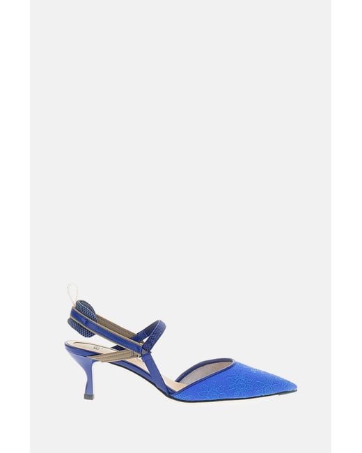 Fendi Blue Mini Slingback Colibr㬠Lite