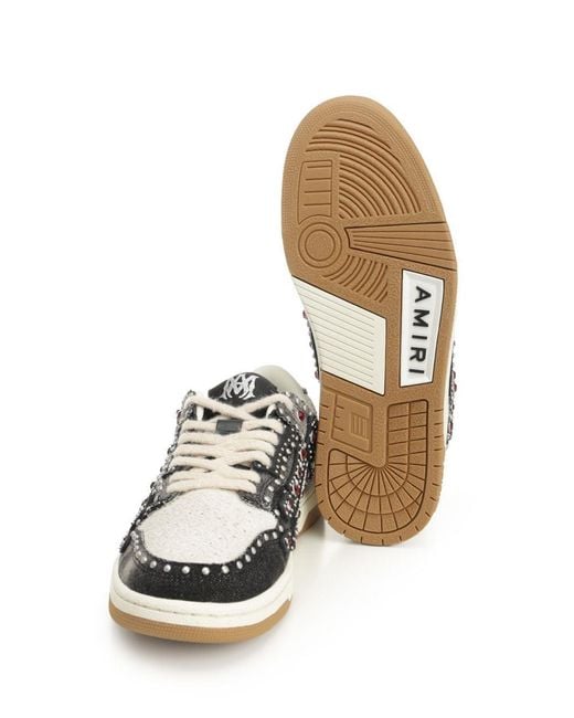 Amiri White "Stud Skel" Sneaker for men