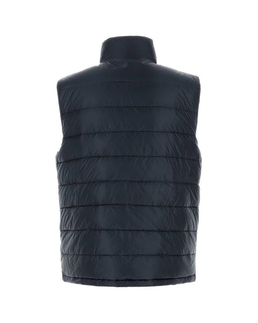Herno Blue Nylon Sleeveless Down Jacket for men