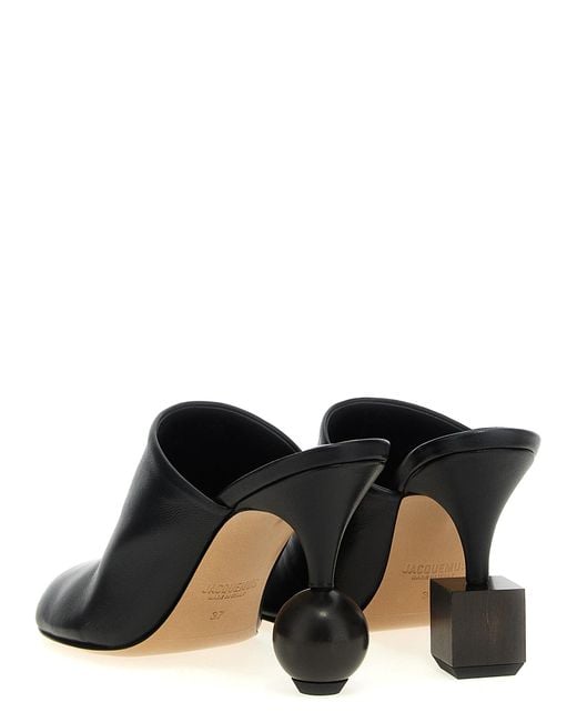Jacquemus Black Heeled Mules