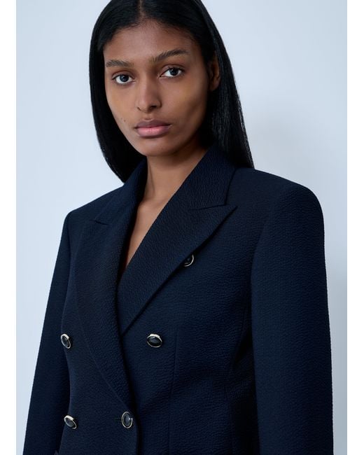 Max Mara Blue Wool Blazer