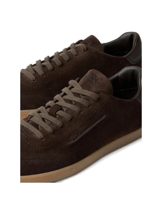 Zegna Brown Trainers for men