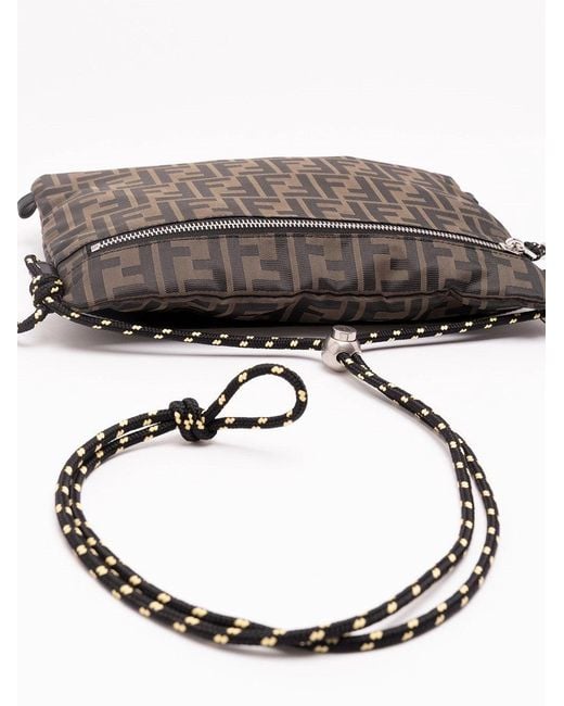 Fendi Gray Medium Pouch for men