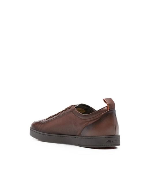 Santoni Brown Sneakers for men