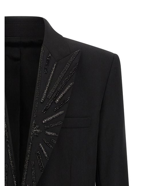 Balmain Black Crystal Blazer for men