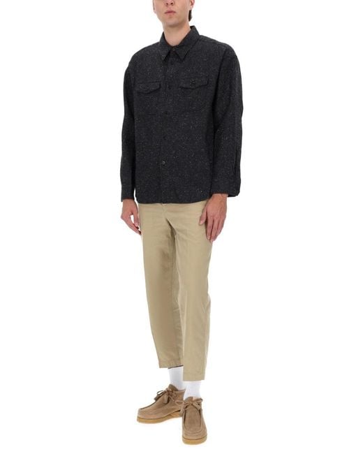 Visvim Black Cotton Woven Trousers for men