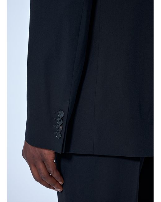 Acne Blue Fitted Suit Jacket for men