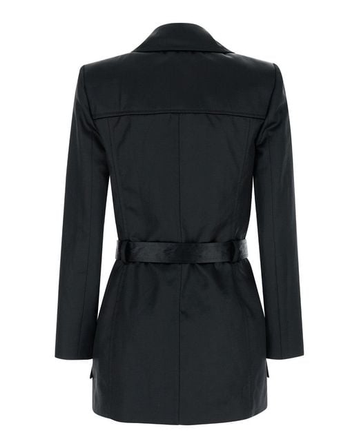 Saint Laurent Black Double-Breasted Jacket