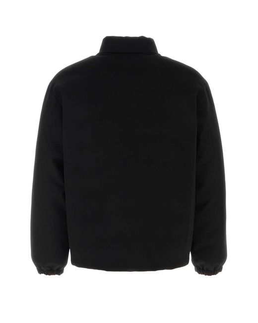Jil Sander Black Wool Down Jacket for men