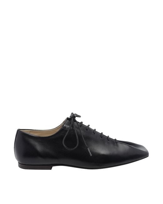 Lemaire Blue Souris Flat Classic Lace Up Shoes