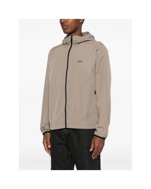 Boss Brown Neutrals Jackets for men