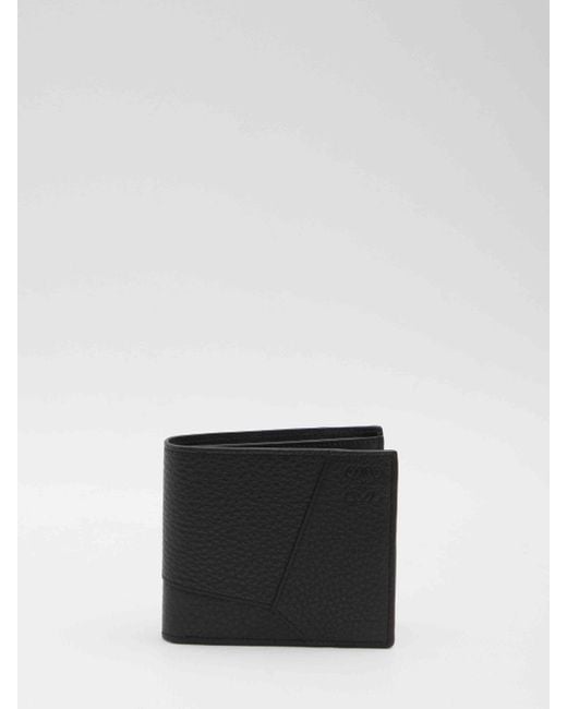 Loewe White Puzzle Edge Bifold Wallet for men