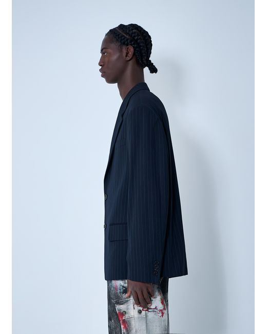 Acne Blue Single-Breasted Blazer for men