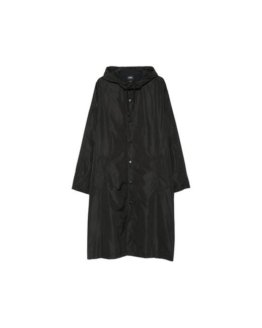 A.P.C. Black Coats for men