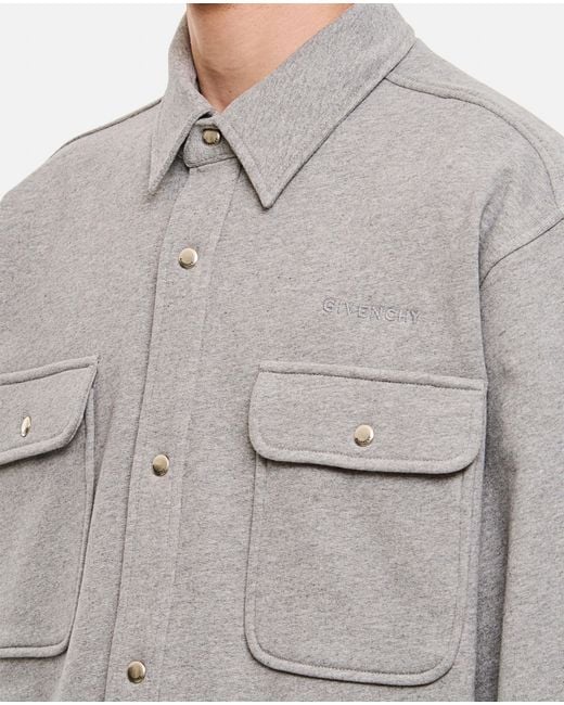 Givenchy Gray Patch Pockets Shirt for men