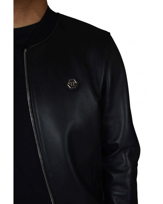 Philipp Plein Black Bomber Jacket
