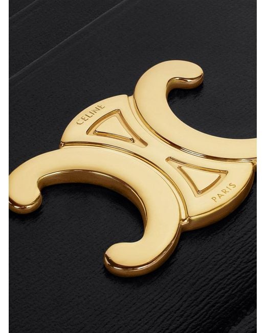 Céline Black Triomphe Card Holder