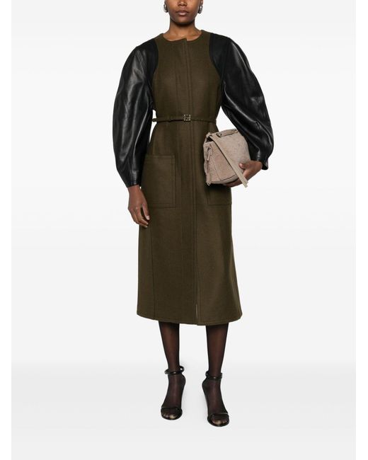 Fendi Green Wool Coat