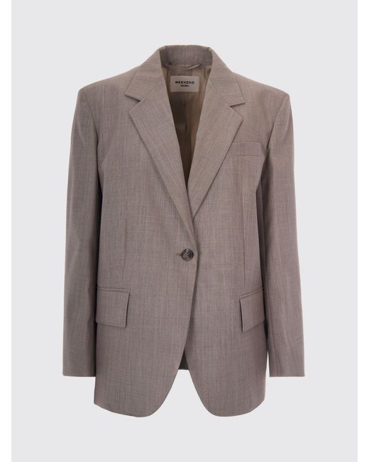 Weekend by Maxmara Brown Jacket Coffee